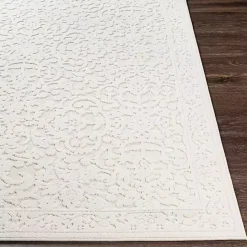 Sale Kirklands Home Ivory Botanical Bohemian Area Rug, 8x10 White