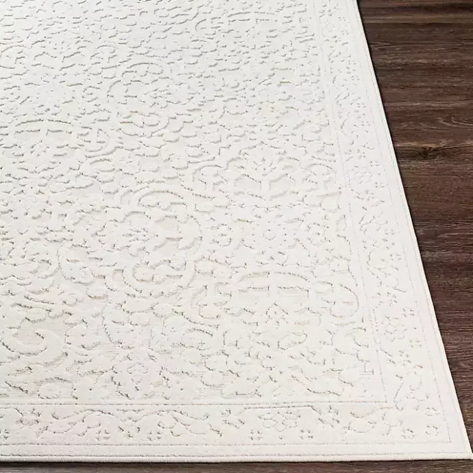 Sale Kirklands Home Ivory Botanical Bohemian Area Rug, 8x10 White