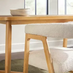 Best Kirklands Home Boucle Curved Ezra Dining Chairs, Set of 2 Ivory