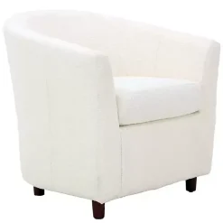 Online Kirklands Home Boucle Parker Club Chair Ivory