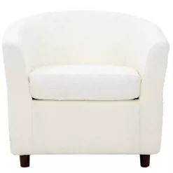 Online Kirklands Home Boucle Parker Club Chair Ivory