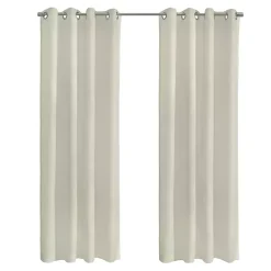 Discount Kirklands Home Boucle Sheer Single Curtain Panel, 84 in. Ivory