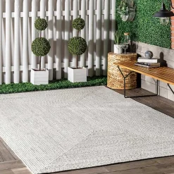 Best Kirklands Home Ivory Braided Lefebvre Area Rug, 10x14 White