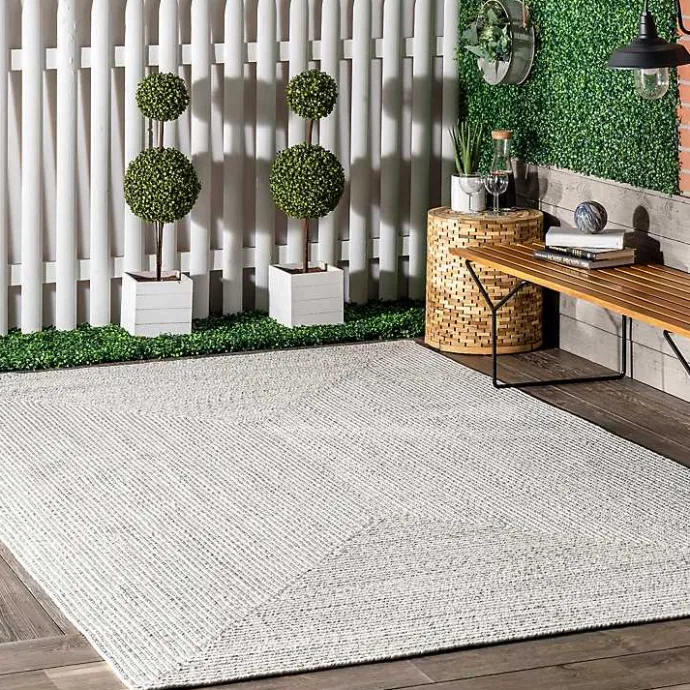 Best Kirklands Home Ivory Braided Lefebvre Area Rug, 10x14 White