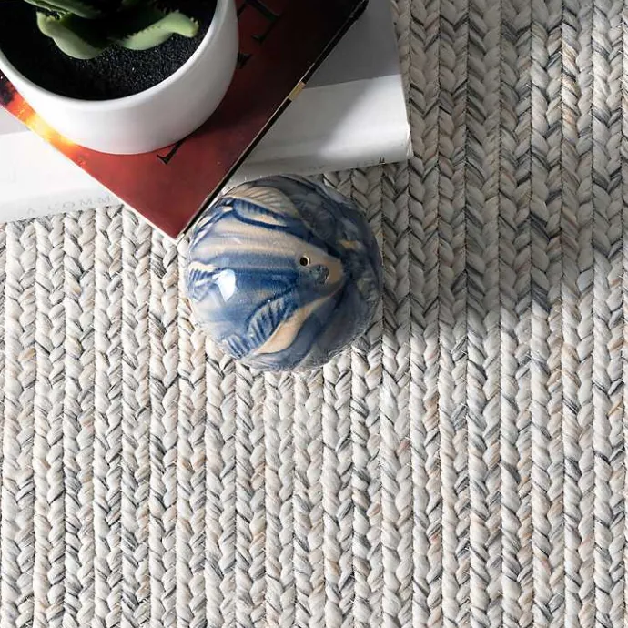 Best Kirklands Home Ivory Braided Lefebvre Area Rug, 10x14 White