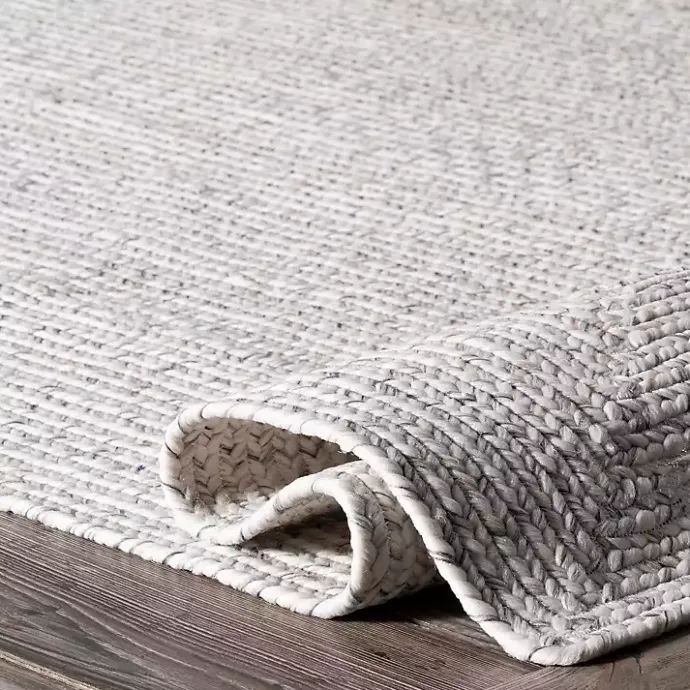 Best Kirklands Home Ivory Braided Lefebvre Area Rug, 10x14 White