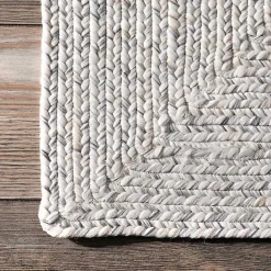 Best Kirklands Home Ivory Braided Lefebvre Area Rug, 10x14 White