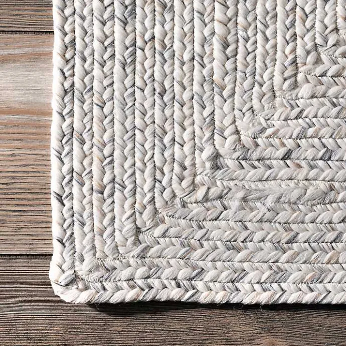 Best Kirklands Home Ivory Braided Lefebvre Area Rug, 10x14 White