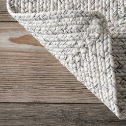 Best Kirklands Home Ivory Braided Lefebvre Area Rug, 10x14 White