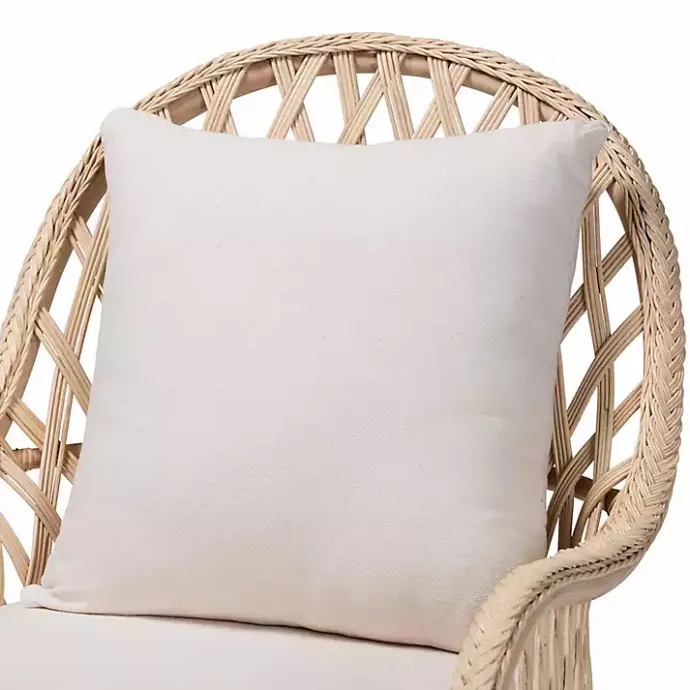 Sale Kirklands Home Braided Rattan Accent Chair Ivory