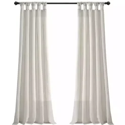 Best Kirklands Home Burlap Knotted Curtain Panel Set, 120 in. Ivory