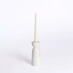 Sale Kirklands Home Ceramic Taper Candle Holder, 8 in. Ivory
