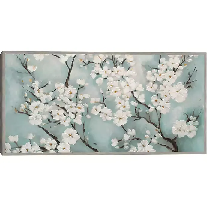 Outlet Kirklands Home Ivory Cherry Blossoms Framed Canvas Art Print