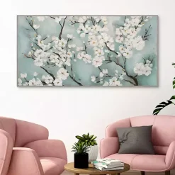 Outlet Kirklands Home Ivory Cherry Blossoms Framed Canvas Art Print