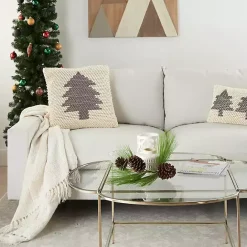 Best Kirklands Home Ivory Christmas Tree Loop Throw Pillow