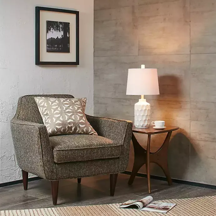 Clearance Kirklands Home Ivory Contour Ceramic Table Lamp White