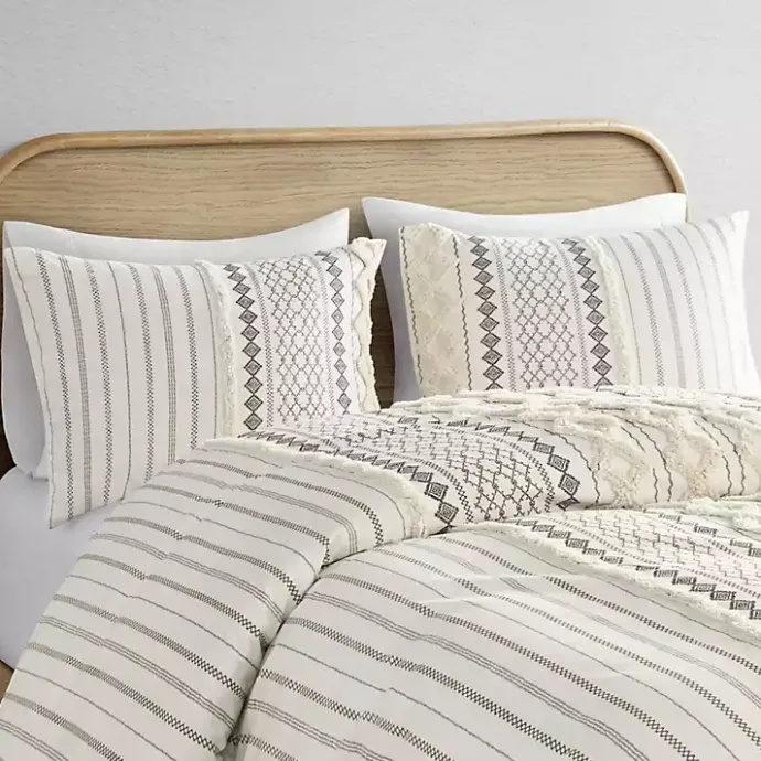 Best Kirklands Home Cotton Tufted King 3-pc. Comforter Set Ivory