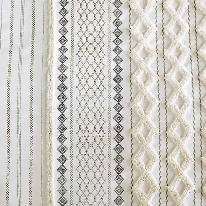 Best Kirklands Home Cotton Tufted King 3-pc. Comforter Set Ivory