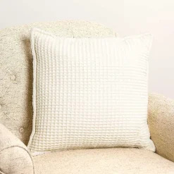 Outlet Kirklands Home Cozy Waffle Pillow Ivory