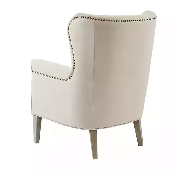 Best Kirklands Home Curved Wingback Accent Chair Ivory