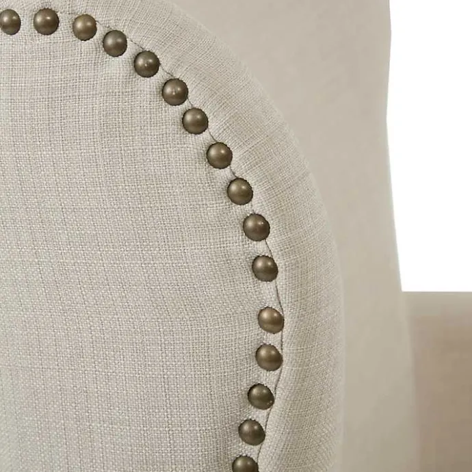 Best Kirklands Home Curved Wingback Accent Chair Ivory