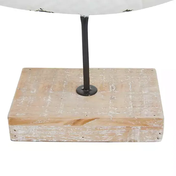 Kirklands Home Ivory Distressed Coastal Fish School Statue