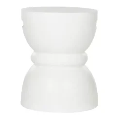 Discount Kirklands Home Drum Accent Table with Handles Ivory