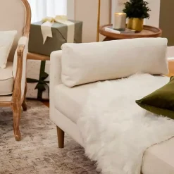 Best Kirklands Home Faux Fur Scatter Rug Ivory