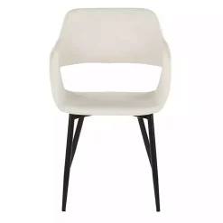 Discount Kirklands Home Faux Leather Marge Dining Chairs, Set of 2 Ivory