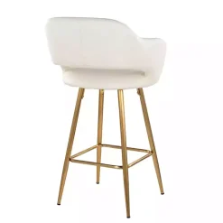Best Kirklands Home Faux Leather Marge Counter Stools, Set of 2 Ivory