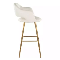 Online Kirklands Home Faux Leather Marge Bar Stools, Set of 2 Ivory