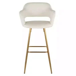 Online Kirklands Home Faux Leather Marge Bar Stools, Set of 2 Ivory