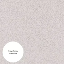 Outlet Kirklands Home Ivory Faux Sherpa Tufted Accent Chair White