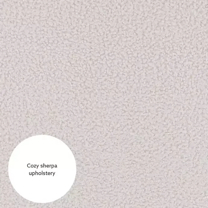 Outlet Kirklands Home Ivory Faux Sherpa Tufted Accent Chair White