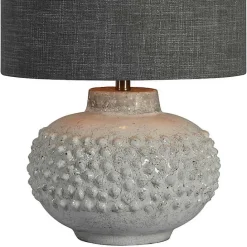 Clearance Kirklands Home Ivory Hobnail Table Lamp Gray
