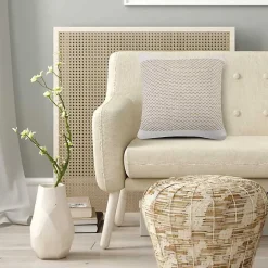 Best Kirklands Home Ivory Interwoven Jute Pillow