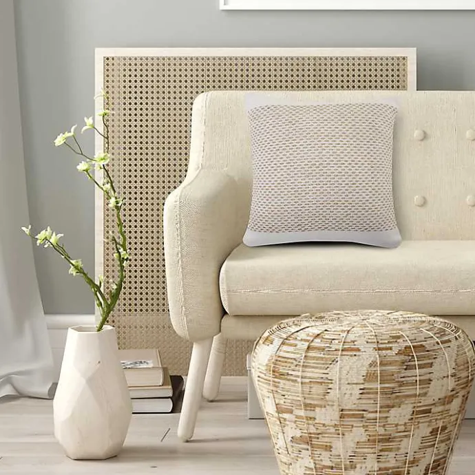 Best Kirklands Home Ivory Interwoven Jute Pillow