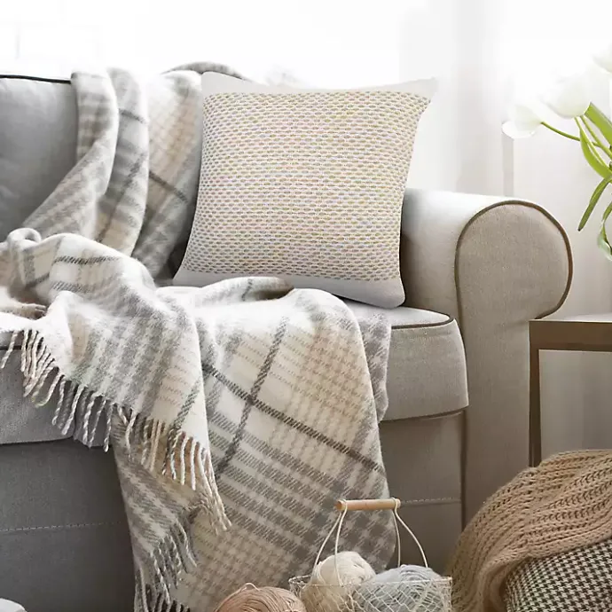 Best Kirklands Home Ivory Interwoven Jute Pillow