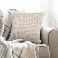 Best Kirklands Home Ivory Interwoven Jute Pillow