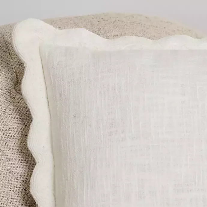 Hot Kirklands Home Juna Scalloped Pillow Ivory