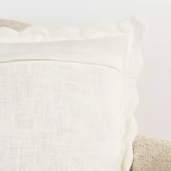 Hot Kirklands Home Juna Scalloped Pillow, 22 in. Ivory