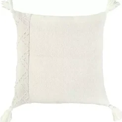 Outlet Kirklands Home Kantha Stitch Recycled Throw Pillow Ivory