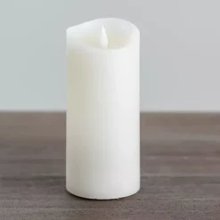 Sale Kirklands Home LED Soft Flame Pillar Candle, 3x7 in. Ivory