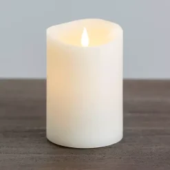 Clearance Kirklands Home LED Soft Flame Pillar Candle, 4x6 in. Ivory