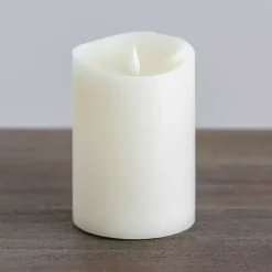 Clearance Kirklands Home LED Soft Flame Pillar Candle, 4x6 in. Ivory