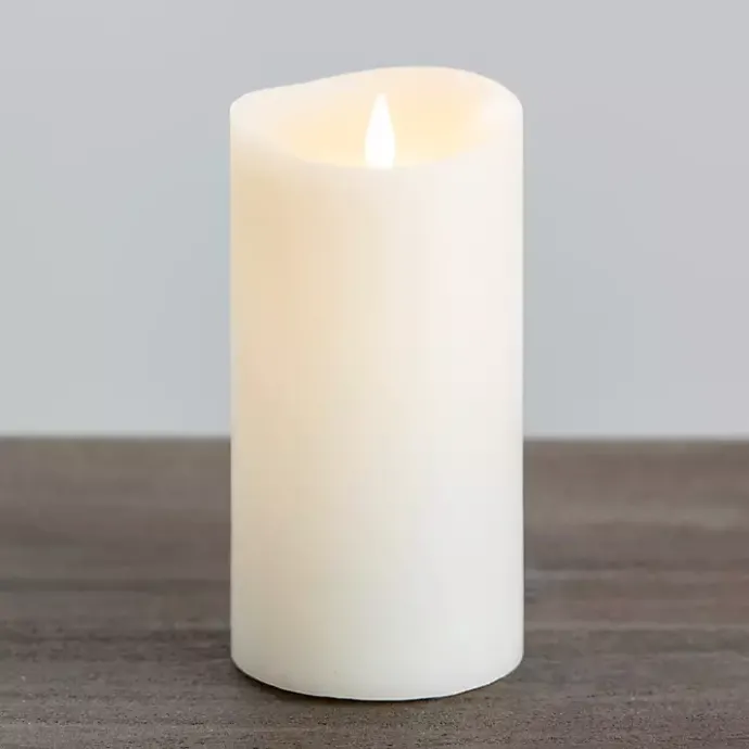 Clearance Kirklands Home LED Soft Flame Pillar Candle, 4x8 in. Ivory