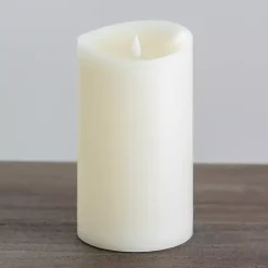 Sale Kirklands Home LED Soft Flame Pillar Candle, 5x9 in. Ivory