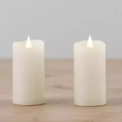 Sale Kirklands Home LED Soft Flame Votive Candle, Set of 2 Ivory