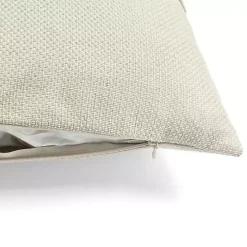 Hot Kirklands Home Linen and Button Lumbar Pillow Cover Ivory