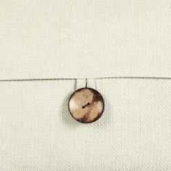 Hot Kirklands Home Linen and Button Lumbar Pillow Cover Ivory